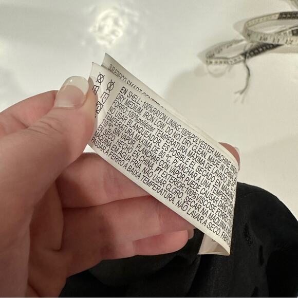 Forever 21 Black Polka Dot Print Ruched Ruffle Hem Mini Skirt Size XS - Picture 7 of 9